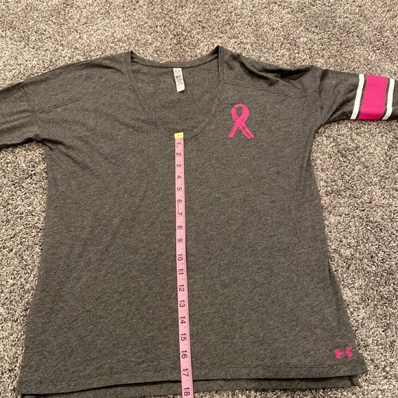 Under Amour Breast Cancer Awareness Long Sleeve T-Shirt. Size: S - Picture 13 of 14